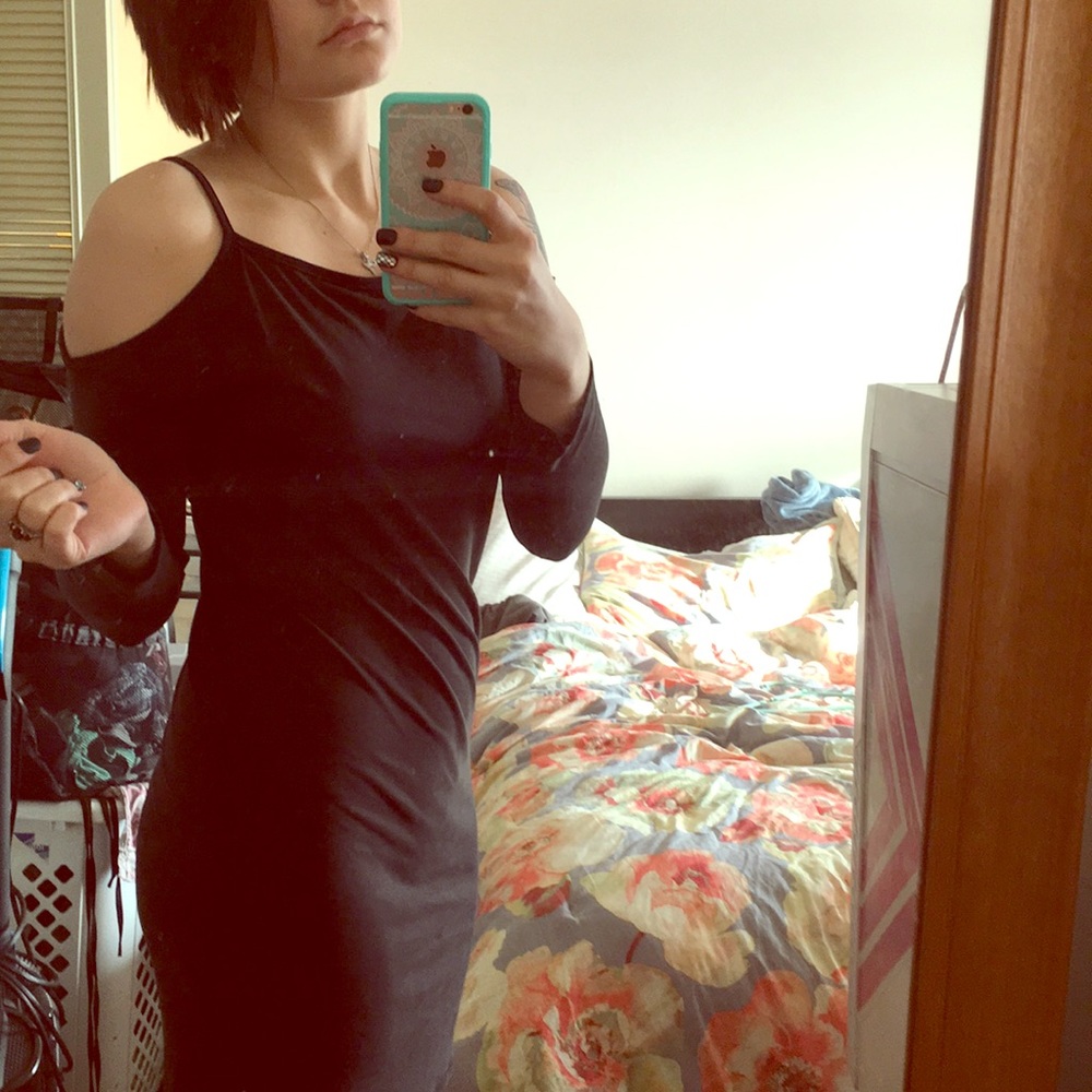 wasabi + mint size M open shoulder dress